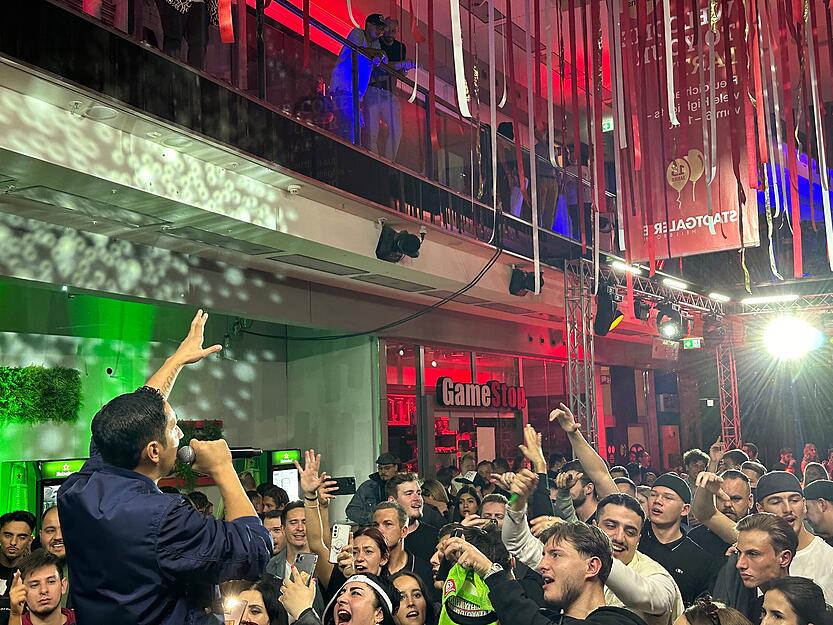 Für die Centerparty wird die Heilbronner Stadtgalerie zu einem Club
