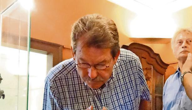 Das Öhringer Richtschwert ist rund 500 Jahre alt. Seine Klinge ist noch gut erhalten. Es wurde wohl selten benutzt.Foto: Lydia-Kathrin Knirsch Das Öhringer Richtschwert ist rund 500 Jahre alt. Seine Klinge ist noch gut erhalten. Es wurde wohl selten benutzt.Foto: Lydia-Kathrin Knirsch