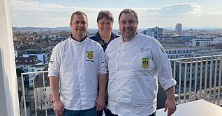 Von links: Michael Wagner, Thomas Ballmann, Markus Hoffmann vom Verein der K&ouml;che Heilbronn.
