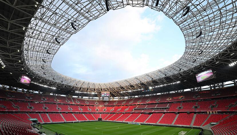Finalstadion in Budapest: die Puskas-Arena. (Archivbild)