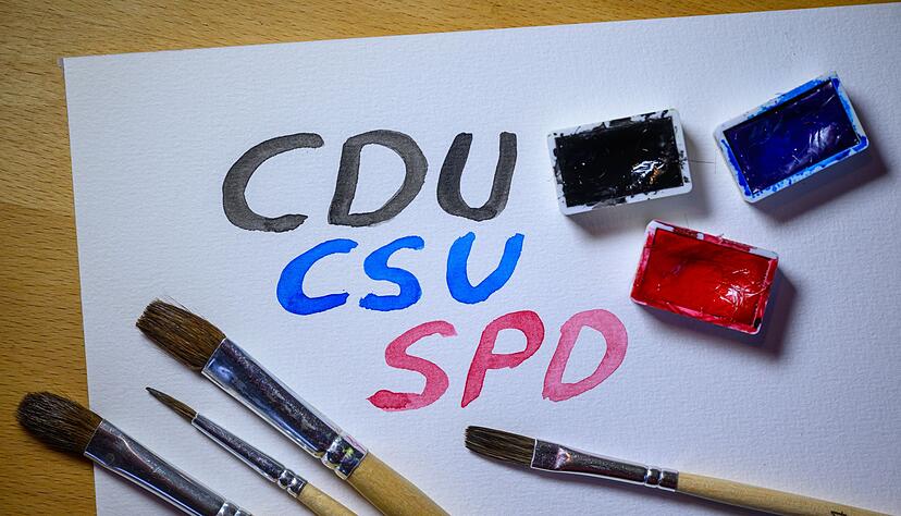 CDU, CSU und SPD wollen am Montag wieder zusammenkommen. (Symbolbild)