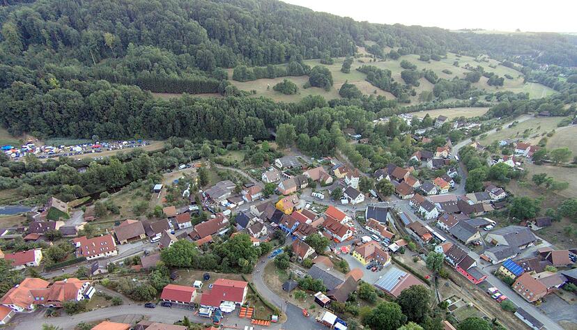 Luftaufnahmen Gassenfest Eberbach