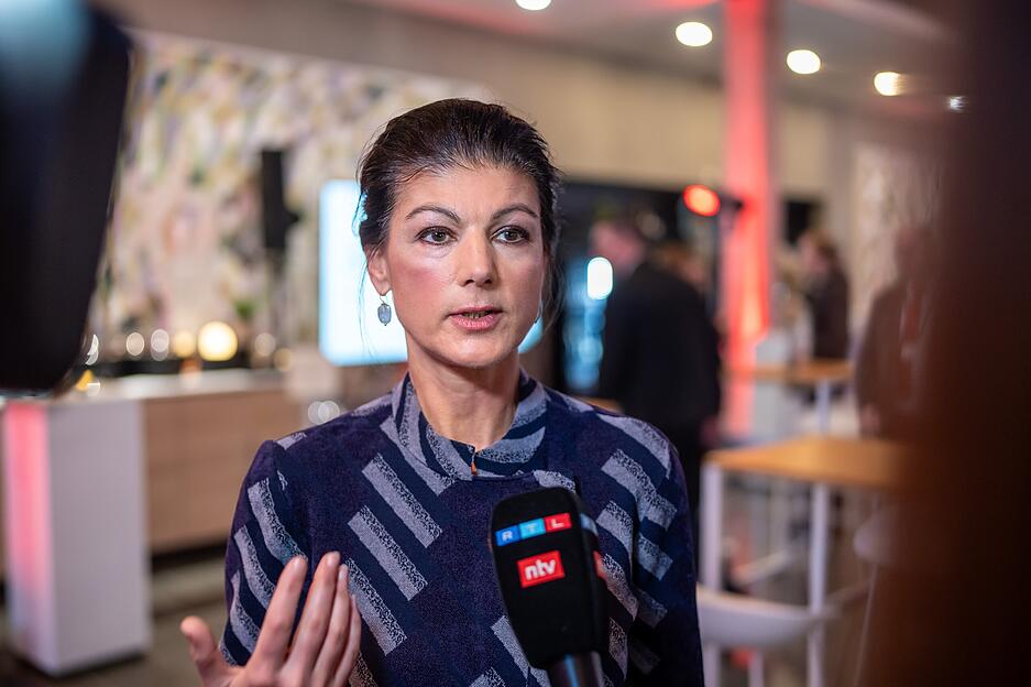 Sahra Wagenknecht, BSW Bundesvorsitzende, antwortet ebenfalls auf die Fragen vor dem "Quadrell".