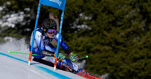 Federica Brignone gewann ihre dritte Weltcup-Kristallkugel dieses Winters.