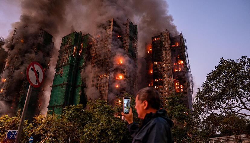 Die dramatischen Aufnahmen des Gro&szlig;brandes gingen um die Welt.