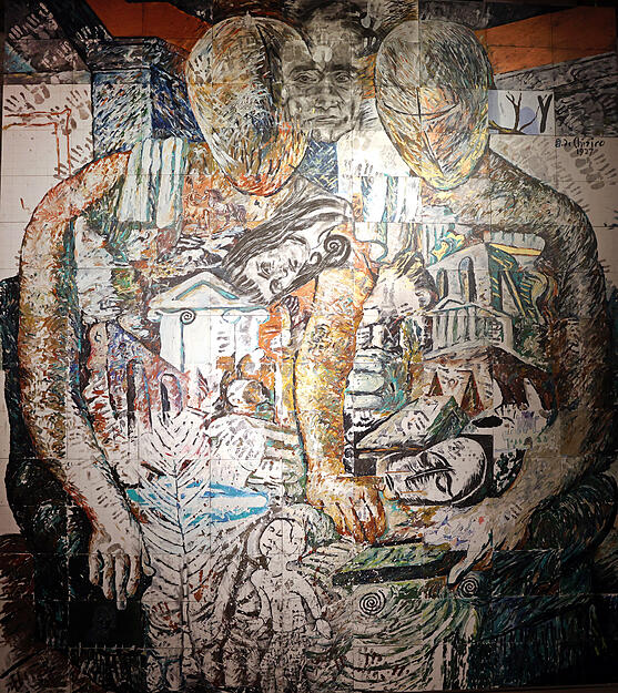 Aboriginale Motive und europäische Kunsttraditionen begegnen sich im „Wilden Paradies“.
