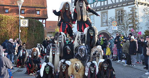 Viele Hexen, die mit Akrobatik glänzten und Schabernack trieben, waren unter den Teilnehmern des ersten Narrensprungs der Fasnetszunft Bärafonger im vergangenen Jahr in Gemmingen.
