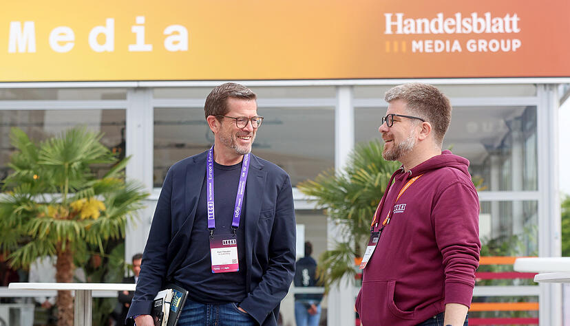 Am letzten Tag der Tech in Heilbronn geht es schwerpunktmäßig um Sicherheit und Verteidigung. Karl-Theodor zu Guttenberg im Gespräch mit Sven Jung (Handelsblatt) Am letzten Tag der Tech in Heilbronn geht es schwerpunktmäßig um Sicherheit und Verteidigung. Karl-Theodor zu Guttenberg im Gespräch mit Sven Jung (Handelsblatt)