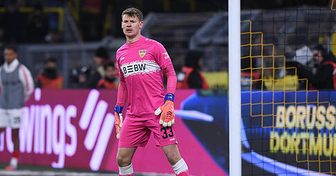 Alexander Nübel ist beim VfB Stuttgart zwar die Nummer eins, aber er ist nur noch bis Sommer vom FC Bayern München ausgeliehen.