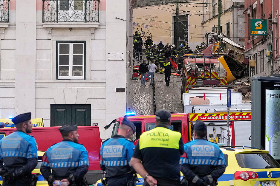 Mehrere Menschen sind bei dem Seilbahn-Unfall in Lissabon ums Leben gekommen und verletzt worden.