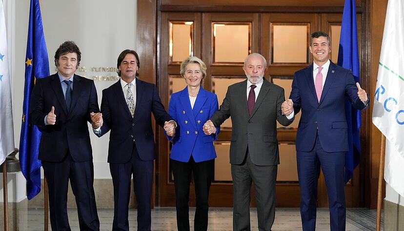 Im Dezember 2024 wurde der Abschluss der Verhandlungen gefeiert, nun soll das Abkommen abgeschlossen werden. (Archivbild) Im Dezember 2024 wurde der Abschluss der Verhandlungen gefeiert, nun soll das Abkommen abgeschlossen werden. (Archivbild)