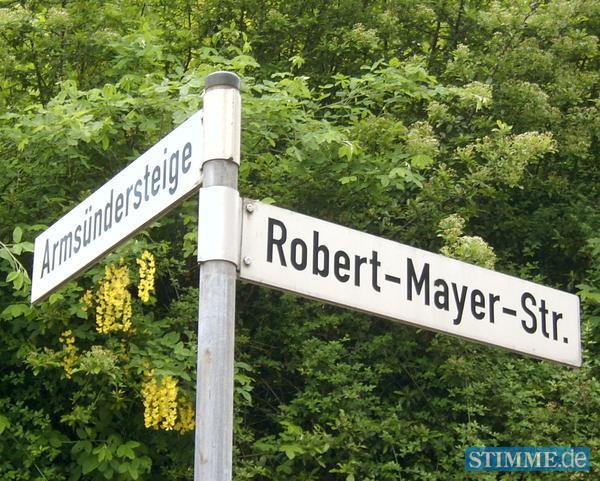 1908: Im Osten Heilbronns wird eine Straße nach Robert Mayer benannt.