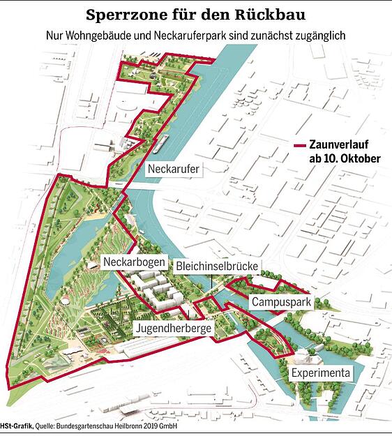 Buga-Rückbau in Heilbronn