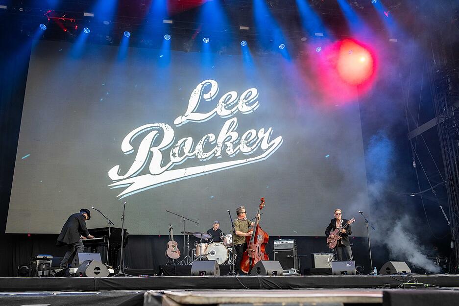Lee Rocker beim Würth-Open-Air.