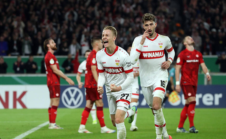 Durch Tore von Nick Woltemade und Chris Führich schaffte der VfB mit dem 2:1-Sieg den Einzug in das Achtelfinale des DFB-Pokal.