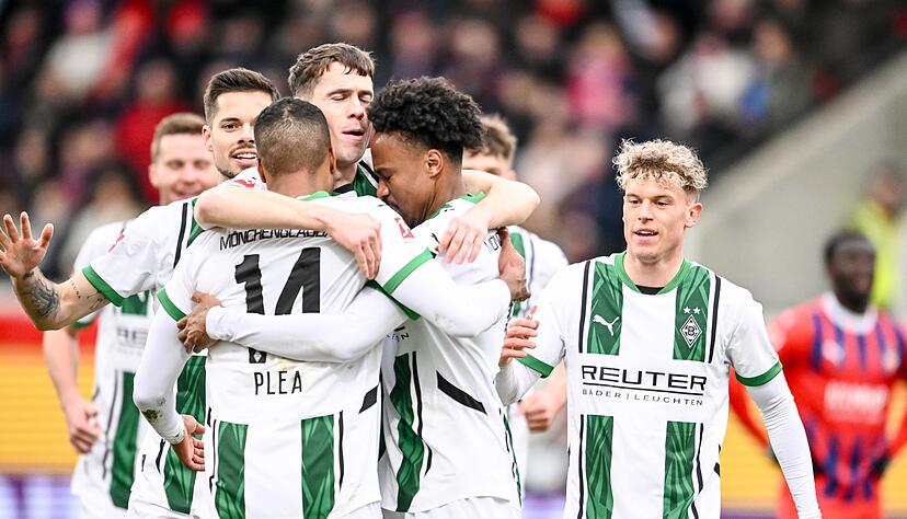 Gladbach jubelt in Heidenheim.