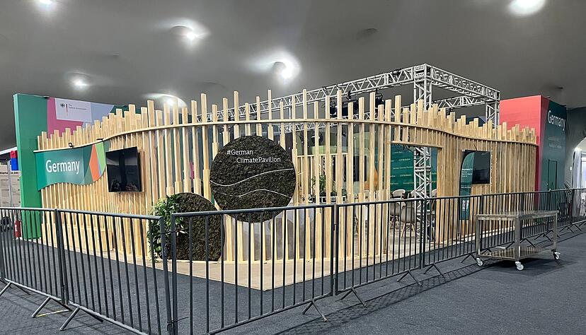 Nach dem Brand am Donnerstag wurde auch der deutsche Pavillon gesperrt. Nach dem Brand am Donnerstag wurde auch der deutsche Pavillon gesperrt.