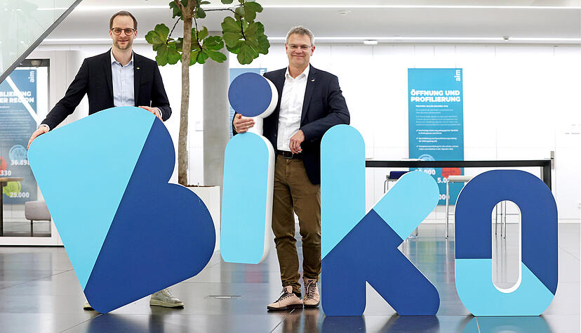 Werben f&uuml;r die Bildungskonferenz Ende M&auml;rz in Heilbronn: Christian Rieck (links) und Marco Haaf, die seit einem Jahr die Akademie f&uuml;r Innovative Bildung und Management f&uuml;hren.