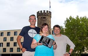 Marc Rabah, Bettina Czemmel und Michael Koch (von links) sind die Administratoren von "Historische Bilder aus Heilbronn".