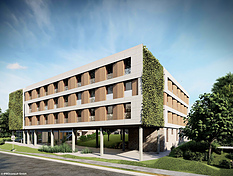 So wird das Wohnheim am Reinhold-W&uuml;rth-Campus K&uuml;nzelsau aussehen. 2026 soll es fertiggestellt sein.