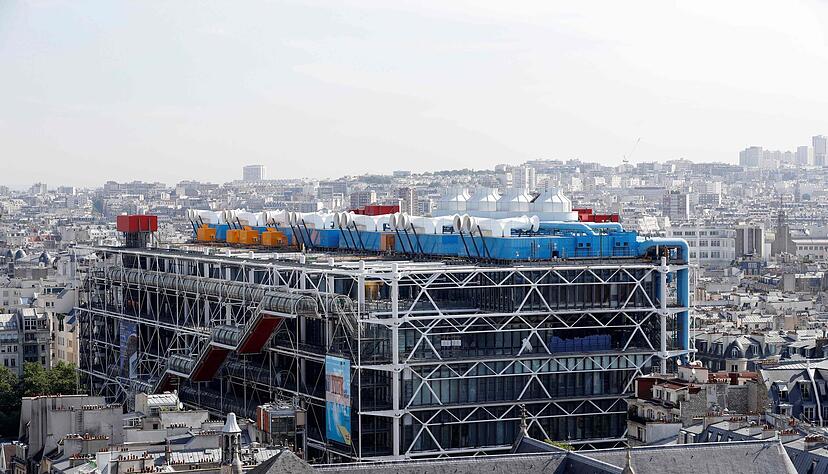 Blick auf das 1977 eröffnete Centre Pompidou in Paris. Das Museum schließt Ende 2025 wegen Renovierung bis voraussichtlich 2030. Die Arbeiten umfassen unter anderem die Entfernung von Asbest und die Installation neuer Aufzüge. Blick auf das 1977 eröffnete Centre Pompidou in Paris. Das Museum schließt Ende 2025 wegen Renovierung bis voraussichtlich 2030. Die Arbeiten umfassen unter anderem die Entfernung von Asbest und die Installation neuer Aufzüge.