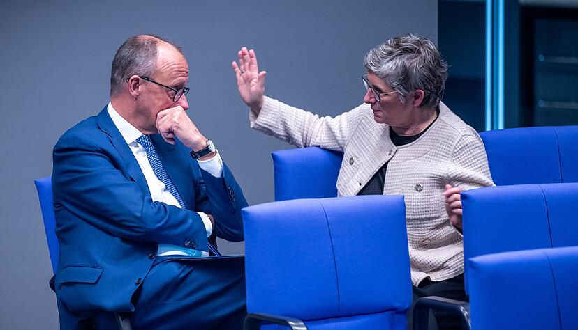 CDU-Chef Friedrich Merz bedauert den Wirbel um die Mailbox-Nachricht f&uuml;r Gr&uuml;nen-Fraktionschefin Britta Ha&szlig;elmann. (Archivbild)