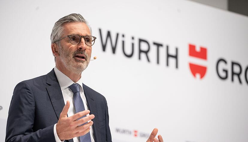 Robert Friedmann, Sprecher der Konzernführung der Würth-Gruppe, nimmt an einer Pressekonferenz teil. Robert Friedmann, Sprecher der Konzernführung der Würth-Gruppe, nimmt an einer Pressekonferenz teil.