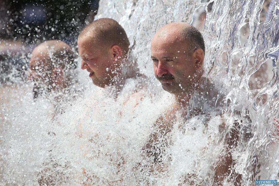 Freibad Bad Friedrichshall-Jagstfeld, Hitze 2015