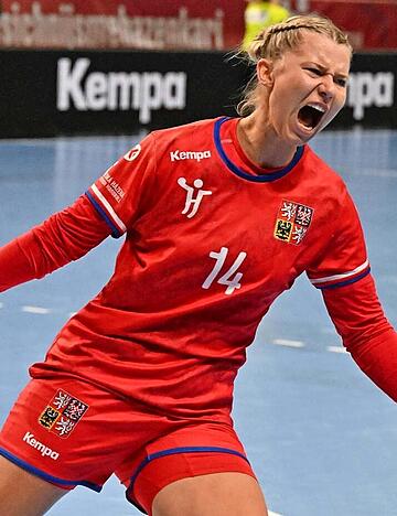 Fünf Mal konnte Kamila Kordovská über eigene Treffer jubeln, doch nach 60 Minuten gab es für Tschechien in Stuttgart die zweite Niederlage.