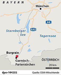 Das Unglück ereignete sich gegen 12.15 Uhr im Ortsteil Burgrain.