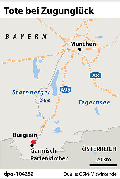 Das Unglück ereignete sich gegen 12.15 Uhr im Ortsteil Burgrain. Das Unglück ereignete sich gegen 12.15 Uhr im Ortsteil Burgrain.
