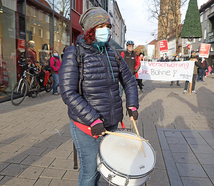 Querdenker demonstrieren in Heilbronn