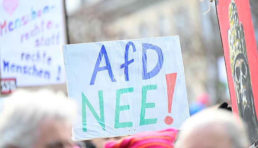 Hunderte Menschen haben gegen den AfD-Parteitag in Hechingen protestiert. Hunderte Menschen haben gegen den AfD-Parteitag in Hechingen protestiert.