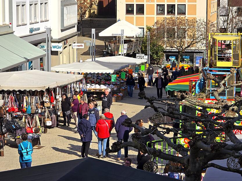 Am Freitag startete der Fischmarkt in der Neckarsulmer Innenstadt.