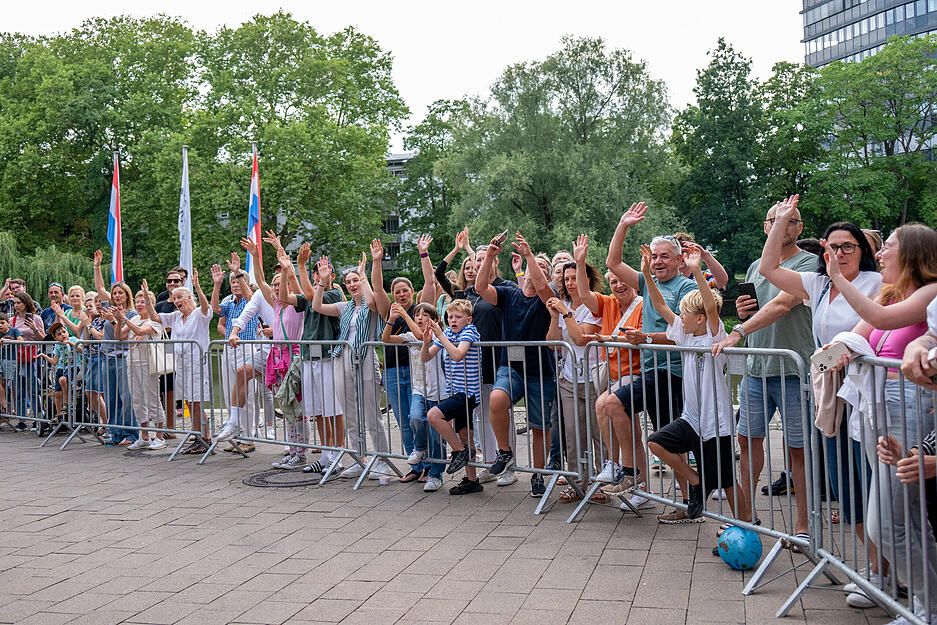 Einmal im Jahr findet der Stimme-Firmenlauf in Heilbronn statt. Einmal im Jahr findet der Stimme-Firmenlauf in Heilbronn statt.