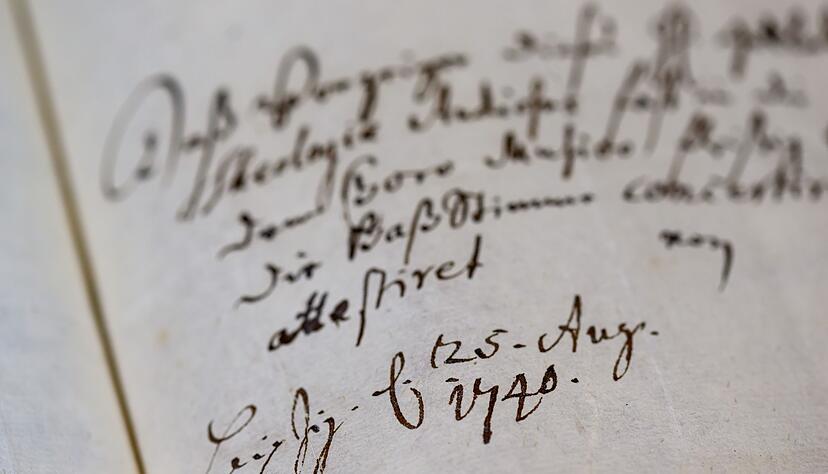 Eine der bislang unbekannten Handschriften aus dem Umfeld Johann Sebastian Bachs, entdeckt im Stadtarchiv Leipzig.