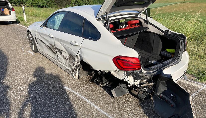 Unfall mit sechs Autos zwischen Gemmingen und Schwaigern Unfall mit sechs Autos zwischen Gemmingen und Schwaigern