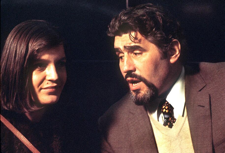 Die Schauspieler Mario Adorf und Angela Winkler 1975 in "Die verlorene Ehre der Katharina Blum".