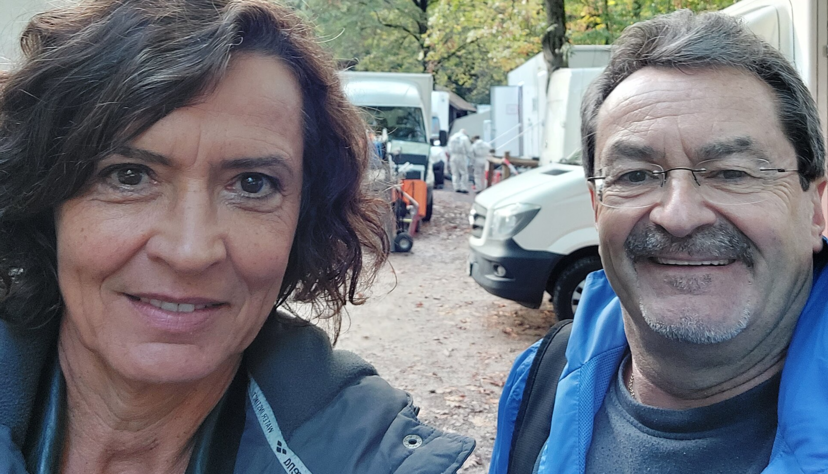 Selfie mit Ulrike Folkerts alias Lena Odenthal: Im jüngsten Fall der Hauptkommissarin aus Ludwigshafen hat Andreas Bauer als Komparse mitgewirkt. Selfie mit Ulrike Folkerts alias Lena Odenthal: Im jüngsten Fall der Hauptkommissarin aus Ludwigshafen hat Andreas Bauer als Komparse mitgewirkt.
