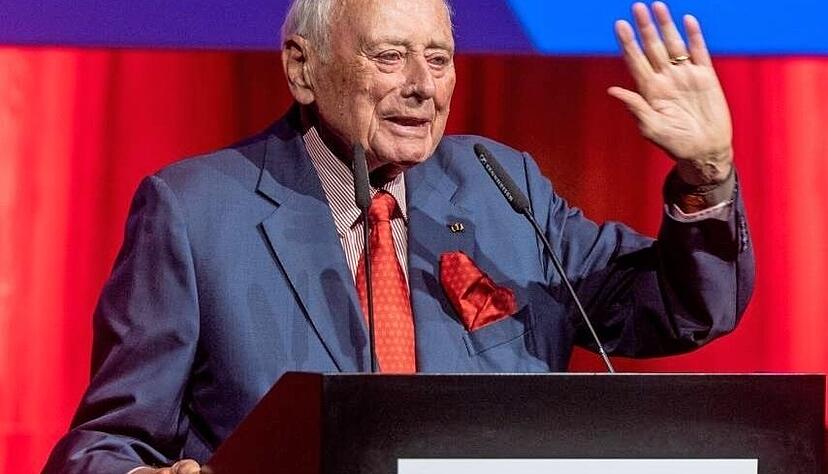 Reinhold W&uuml;rth beim Festakt zu seinem 90. Geburtstag. Foto: Archiv