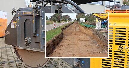 Wann kommt endlich die Verlege-Fräse? In Bad Friedrichshall, Neuenstein oder Brackenheim war sie schon in Aktion. Andernorts ist weiter Warten angesagt. Beim Radweg nach Gaisbach (kleines Foto) will Kupferzell nun selbst ein Rohr legen. Wann kommt endlich die Verlege-Fräse? In Bad Friedrichshall, Neuenstein oder Brackenheim war sie schon in Aktion. Andernorts ist weiter Warten angesagt. Beim Radweg nach Gaisbach (kleines Foto) will Kupferzell nun selbst ein Rohr legen.