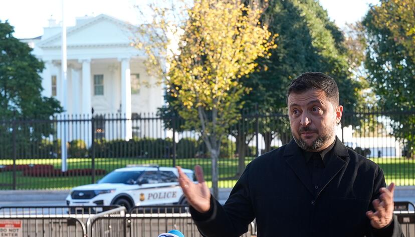 Selenskyj spricht &uuml;ber das Treffen im Wei&szlig;en Haus - und bleibt vage.