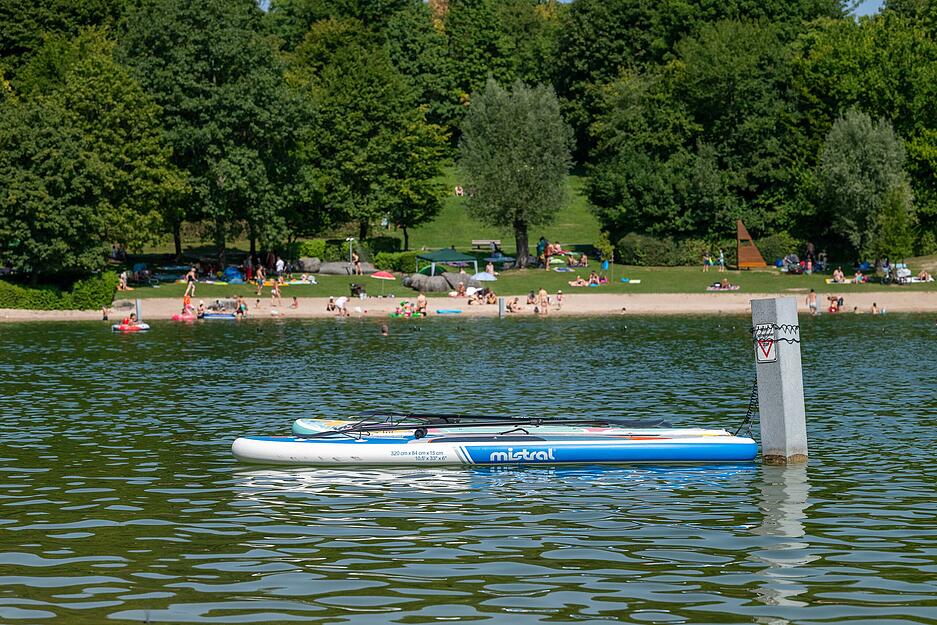 Besucher erreichen den See problemlos trotz Straßenbau und Vollsperrung.