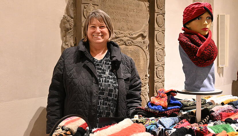 In der Kirche Waren verkaufen: Das macht man nicht alle Tage, freut sich Brigitte Kreft-Herklotz. In der Kirche Waren verkaufen: Das macht man nicht alle Tage, freut sich Brigitte Kreft-Herklotz.