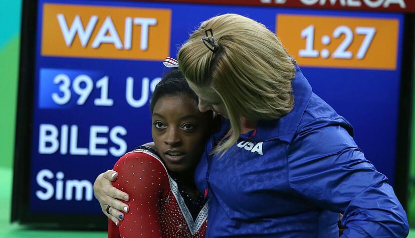 Aimee Boorman arbeitete bereits mit Turn-Superstar Simone Biles zusammen. Aimee Boorman arbeitete bereits mit Turn-Superstar Simone Biles zusammen.