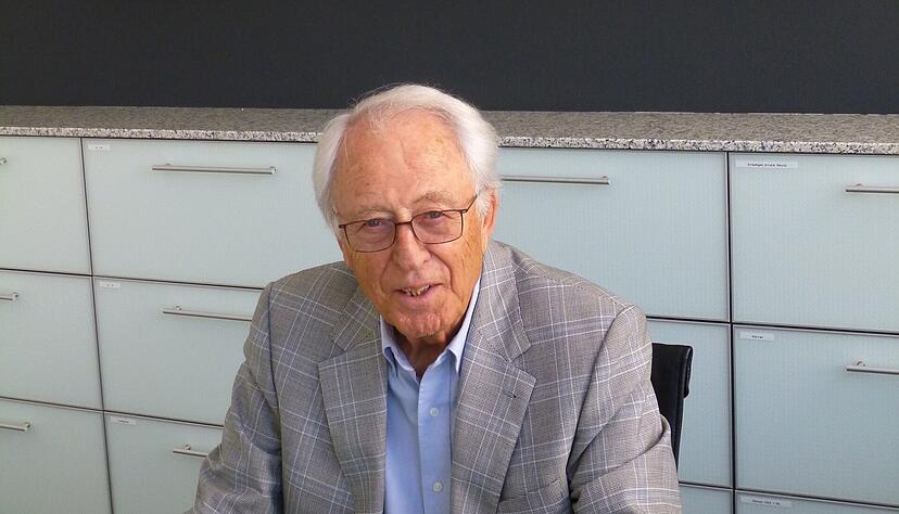 Der Unternehmer Hermann Flachsmann wird am Sonntag 90 Jahre alt.