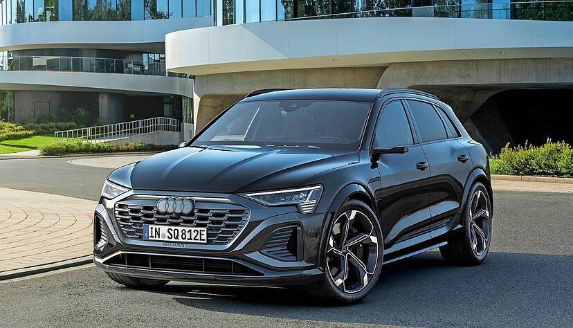 Audi hat die Baureihe Q8 E-Tron aufgefrischt. Audi hat die Baureihe Q8 E-Tron aufgefrischt.
