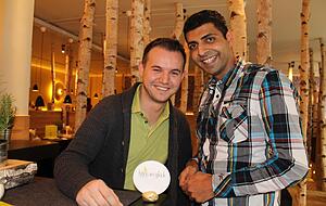 Zwei im Gl&uuml;ck: Betreiber Erdjan Terzici (links) und Rehman Akhtar.
