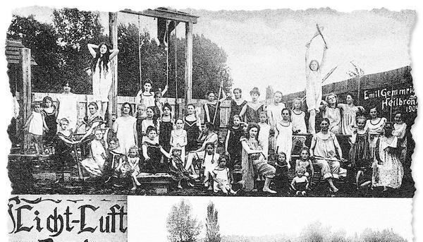 Zusammengestellt von Archiv und Dokumentation der Heilbronner Stimme 

Eine Postkarte aus dem Jahre 1904 zeigt das erste Heilbronner Licht-Luft-Bad im Kleinäulein am Neckar. 1903 eröffnet, wurde die Anlage des Naturheilvereins aufgrund der Stadtentwicklung 1905 bereits wieder geschlossen. 1906 wird im Pfühl das zweite Licht Luft Bad in Heilbronn, 1937 das dritte Badegelände mit dem Namen "Prießnitz-Bad" eingeweiht.