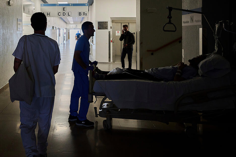 Auch Krankenhäuser sind vom Stromausfall in Spanien betroffen.